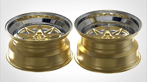 15X7 <span class=keywords><strong>15</strong></span> en <span class=keywords><strong>15</strong></span> pouces Et35 4X100 en alliage d'aluminium forgé 3 pièces <span class=keywords><strong>jante</strong></span> en or à lèvre profonde pour Miata <span class=keywords><strong>Renault</strong></span> Scénic (1996-1999) - Product Image 2