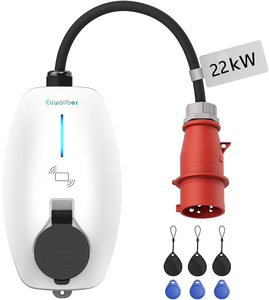 Smart 22kW 32A Type 2 Mini EV Charging Station Wallbox With APP Control and A+DC 6mA RCD CE TUV FE-AM3-32P3mini Fast Charging Su - Product Image 1