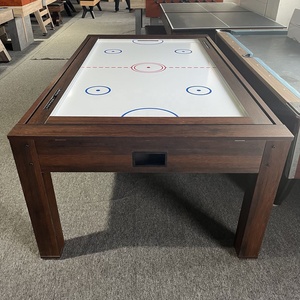 Bàn Bi-a Xoay Nhiều Trò Chơi <span class=keywords><strong>7</strong></span> Chân 4 Trong <span class=keywords><strong>1</strong></span> Với Bàn Chơi Khúc Côn Cầu Trên Không Bàn Ăn Tennis - Product Image 1