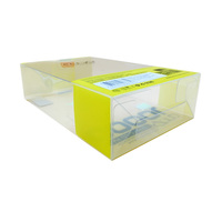 Boîte cadeau transparente en PVC plastique, boîtes d'emballage personnalisées, à bas prix, vente en gros, Pp, boîte d'emballage personnalisée, 50 pièces