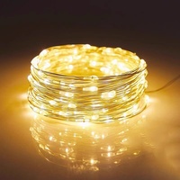 Guirlandes lumineuses LED en fil de cuivre à piles, étoiles colorées clignotantes, IP44, lumières féériques pour la décoration de fête, de chambre et de jardin