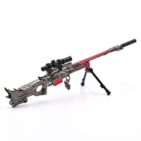 Высококачественная модель игрушечного пистолета AWM Inferno Dragon в игровом стиле, 23 см, с разборной конструкцией, из цинкового сплава, металлический брелок-модель