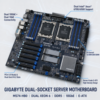 MS74-HB0 双路 10/25/50GbE 英特尔服务器主板 DDR5 PCIe 50 E-ATX 双 M2 端口 全新