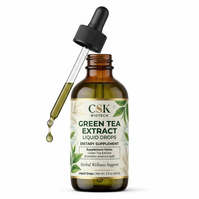 Green Tea Extract Liquid Drops Botanical Wellness Supplement OEM ODM Private Label Herbal Liquid Formula