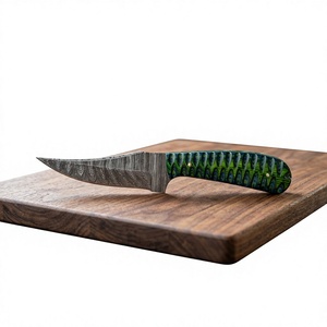 Couteau à lame fixe Drop Point en acier Damas avec manche rose pour le camping, la survie, la chasse, le bricolage et les activités de plein air - Product Image 5