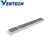 Ventech Climatisation ODM/OEM HVAC Grille d'aération linéaire réglable en aluminium pour plafond, diffuseur à fentes