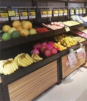 Betere Prijs Fruit Groenteplank 1-2 Laag Stand Supermarkt Display Rack