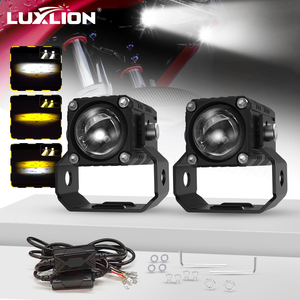 LUXLION X1Plus 50W <span class=keywords><strong>Mini</strong></span> Phares de Conduite <span class=keywords><strong>Moto</strong></span> Projecteurs LED Feux de Travail Ampoule Antibrouillard pour Voiture Camion SUV Modèle Populaire 5000LM - Product Image 2
