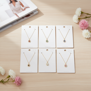 Collar de latón con colgante de flor redonda, juego de 12 piezas, accesorios de joyería de moda - Product Image 3