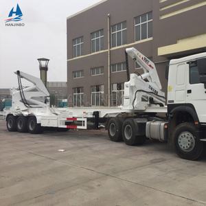 3 סרנים משאית מנוף 20ft 40ft מרים/שיפטר סוג מיכל צד מטעין קרוואן למחצה למכירה - Product Image 3