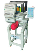 Machine à Broderie Informatisée Siv 2025 à Tête Unique Nouveau Modèle avec Moteur à Roulement Maximal à Tête Plate de 1200 Tr/min