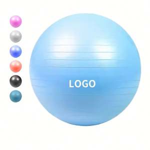Pelota de Yoga Profesional de PVC - 55cm/65cm/75cm Colores Personalizados - Pelota de Ejercicio Antiexplosión para Pilates y Parto - Fitness y Entrenamiento en Casa - Product Image 1