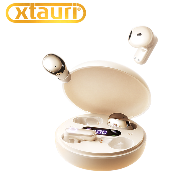 XTAURI 2026 Dual Earbuds Wireless for V6.0 Headphones Private Mold Sleep Use Long Battery Life HiFi Sound IPX5 Waterproof