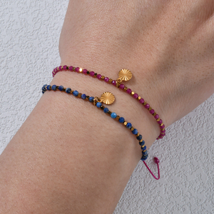 Pulsera de cuentas estilo bohemio hecha a mano Cadena de cuerda ajustable de piedra natural para mujeres y chicas adolescentes regalo de joyería de moda - Product Image 4