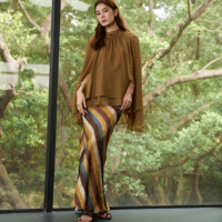Ensemble jupe et chemisier pour femme, printemps-été, élégant, imprimé, deux pièces, vêtements de créateur ODM, tenue de fête, tenue de vacances