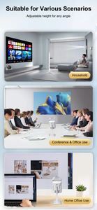 เครื่องฉายวิดีโอเกมแบบพกพาขาตั้งได้ลำโพงแอนดรอยด์13ระบบแอนดรอยด์อัจฉริยะ1080P แอนดรอยด์แบบโต้ตอบ3D - Product Image 6