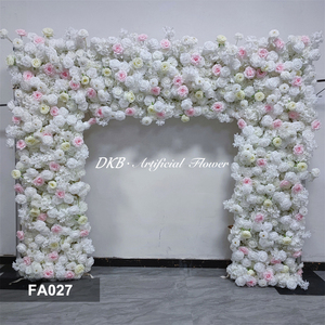 Arco de Flores Artificiales DKB al por Mayor, Fondo de Pared de Flores de Alta Gama de 8 pies x 8 pies, Pared de Flores de Seda para Decoración de Bodas y Fiestas - Product Image 3