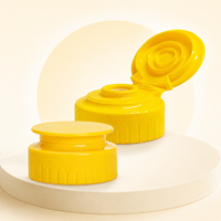 Bouchon à clapet en plastique de qualité alimentaire anti-déversement pour bouteille de sauce inversée, bouteille de confiture, avec valve en silicone – Vente en gros