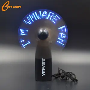 Party favor Wedding Valentine Portable programmable Custom Mini handy led custom message fan