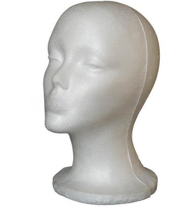 Vente en gros de présentoir pour perruque en polystyrène blanc <span class=keywords><strong>tête</strong></span> de <span class=keywords><strong>mannequin</strong></span> en plastique - Product Image 5