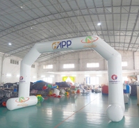 Arc gonflable de course bon marché de la publicité, arc gonflable de ligne d'arrivée de début gonflable