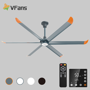 Vfans 8ft 10ft 100in 120in DC động cơ hvls <span class=keywords><strong>Fan</strong></span> trong nhà chất lượng cao quạt Trần Lưu lượng không khí lớn hiệu quả ASS <span class=keywords><strong>Fan</strong></span> - Product Image 1