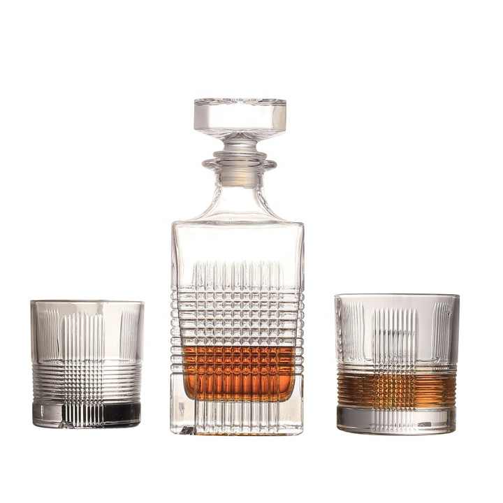 Custom logo luxury heavy base whisky glasses old fashioned whiskey glass