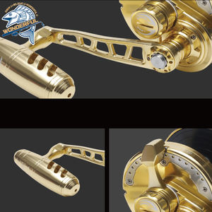 2023 5.3:1 bateau de pêche en eau profonde tout en métal avec sirène sonore Nanyou mer profonde roue de plaque de fer à bascule lente moulinets de pêche - Product Image 4