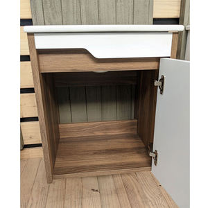 George Group Armoires de vanité de salle de bain avec miroir mural à DEL <span class=keywords><strong>blanc</strong></span> moderne étanche à usage hôtelier avec design flottant - Product Image 5