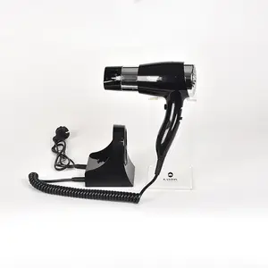 Hotel 1600w Electric Wall Mount Hair Dryer Holder Hanging Hotel Hair Dryer