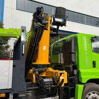 Grue sur camion articulée hydraulique GIGA 25 tonnes LHD RHD, avec stabilisateurs télécommandés
