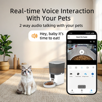 Distributeur automatique de nourriture pour chat OEM 6L Tuya avec caméra vidéo HD 1080P, vision nocturne, minuterie intelligente pour Maine Coon