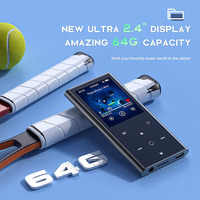 Lecteur MP3 numérique BENJIE 16 Go en alliage de zinc avec radio FM 5.4, prise en charge USB pour écran 2.4 pouces 5.3, autonomie de 10 à 15h
