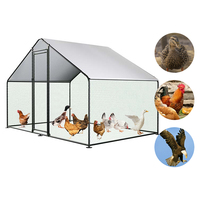 Gros 10x6.5x6.5 pieds grand poulailler en fil soudé cage à volaille poulailler pour 10 poulets
