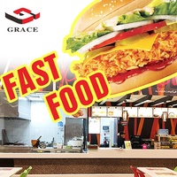 Solution Complète d'Équipement de Restauration Commerciale Type KFC pour Cuisine Professionnelle Fast Food