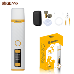 LILIPRO Moulin à ongles électrique à faible bruit pour animaux de compagnie 3 vitesses pour chat et <span class=keywords><strong>chien</strong></span> avec lumière LED et autre écran d'affichage - Product Image 1