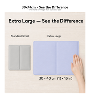 Coussin de refroidissement en gel extra large 30x40cm, pack de glace réutilisable pour thérapie par le froid.