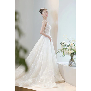 Abito <span class=keywords><strong>da</strong></span> <span class=keywords><strong>sposa</strong></span> a sirena senza maniche con scollo a V 2 in 1 bianco abito <span class=keywords><strong>da</strong></span> <span class=keywords><strong>sposa</strong></span> con Applique in pizzo <span class=keywords><strong>da</strong></span> donna - Product Image 5