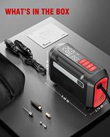Nouvel arrivage Gonfleur de pneus haute performance à gonflage rapide Compresseur d'air portable multi-usage avec affichage numérique