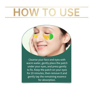 Mascarilla de Ojos de Pepino Dorado 60 Piezas, Marca Privada OEM, Hidrata, Ilumina, Reafirma, Reduce las Ojeras - Product Image 5