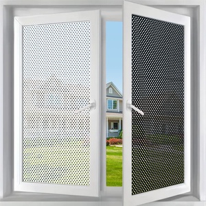 Autocollants 3D opaques électrostatiques en matériau PET à pois noirs <span class=keywords><strong>Film</strong></span> de fonctions anti-pollution anti-déflagrant - Product Image 2