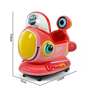Máquina de Juego Infantil Operada con Monedas, Coche de Dibujos Animados, Columpio Infantil con Forma de Avión, 1 Año de Garantía - Product Image 6