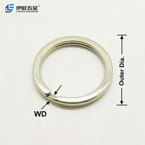 Yiwang พวงกุญแจเหล็กแบบแยกพวงกุญแจพวงกุญแจแบนสำหรับพวงกุญแจ - Product Image 3