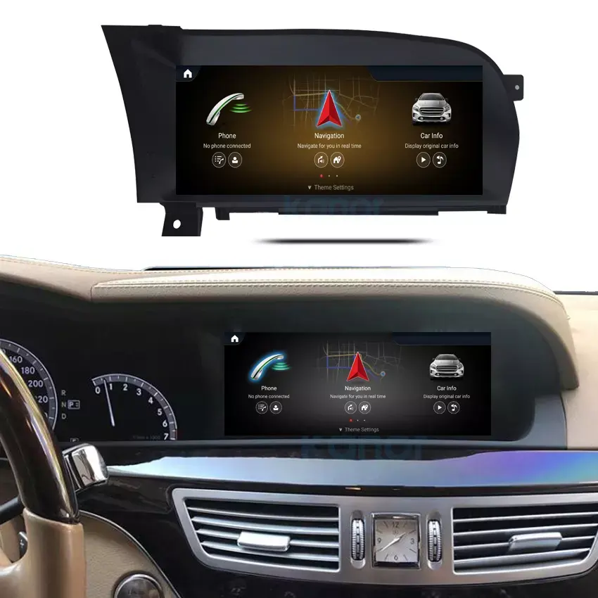 10,25 дюймов 4G ОЗУ 64G ROM автомобильный GPS мультимедийный Android 13 для Mercedes Benz S класса W221 S500 S450 Carplay радио