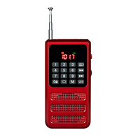 Radio FM de poche multifonctionnelle, lecteur audio Gurbani Bible, enregistreur, lampe torche, écran LED, rechargeable