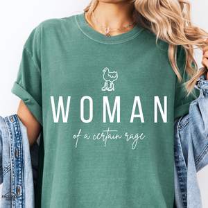 T-shirt Woman Of A Certain Rage da donna, casual, a maniche corte, con stampa grafica, girocollo, 100% cotone jersey, vestibilità regolare - Product Image 3