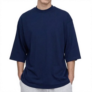 Camiseta de estilo vintage para hombre OEM con camiseta de tela gruesa para marcas de ropa estadounidenses, camiseta gráfica, entrega rápida - Product Image 1