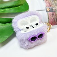 Étui pour écouteurs en TPU+PU imperméable, texture peluche tendance, antichoc, vente en gros