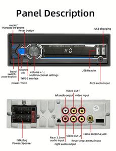 Phổ Duy Nhất DIN 1DIN Android Đài Phát Thanh Xe Stereo Với Có Thể Thu Vào Màn Hình Navigation GPS Bt AUX SD USB Điều Khiển Từ Xa - Product Image 5