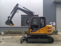 Excavatrice hydraulique sur chenilles JIAHE 6,5 tonnes, moteur EPA, mini-pelle 7,5T, cabine fermée, prix usine, pour travaux agricoles et domestiques